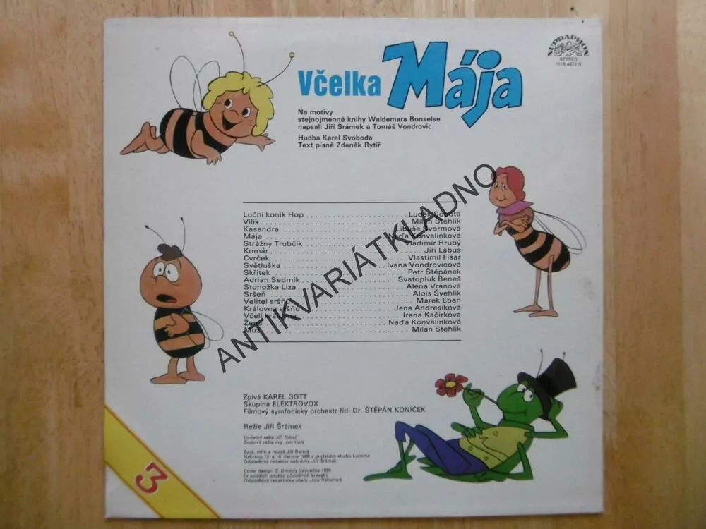 VČELKA MÁJA 3., KONVALINKOVÁ, ŠVORMOVÁ, HRUŠÍNSKÝ, FILIPOVSKÝ,SOBOTA, NÁROŽNÝ, JANŽUROVÁ, GOTT