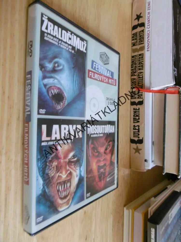 HOROR 3 X , ŽRALOČÍ MUŽ, LARVA, MOSQUITOMAN, DVD FILM