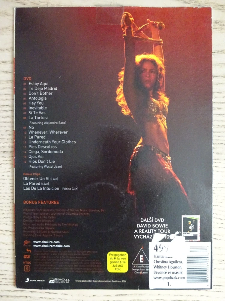 SHAKIRA, DVD HUDBA