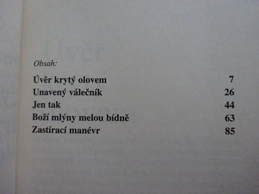STALO SE!, 5X KRIMI, ÚVĚR KRYTÝ OLOVEM, FRANTIŠEK BUKVÁŘ, **an