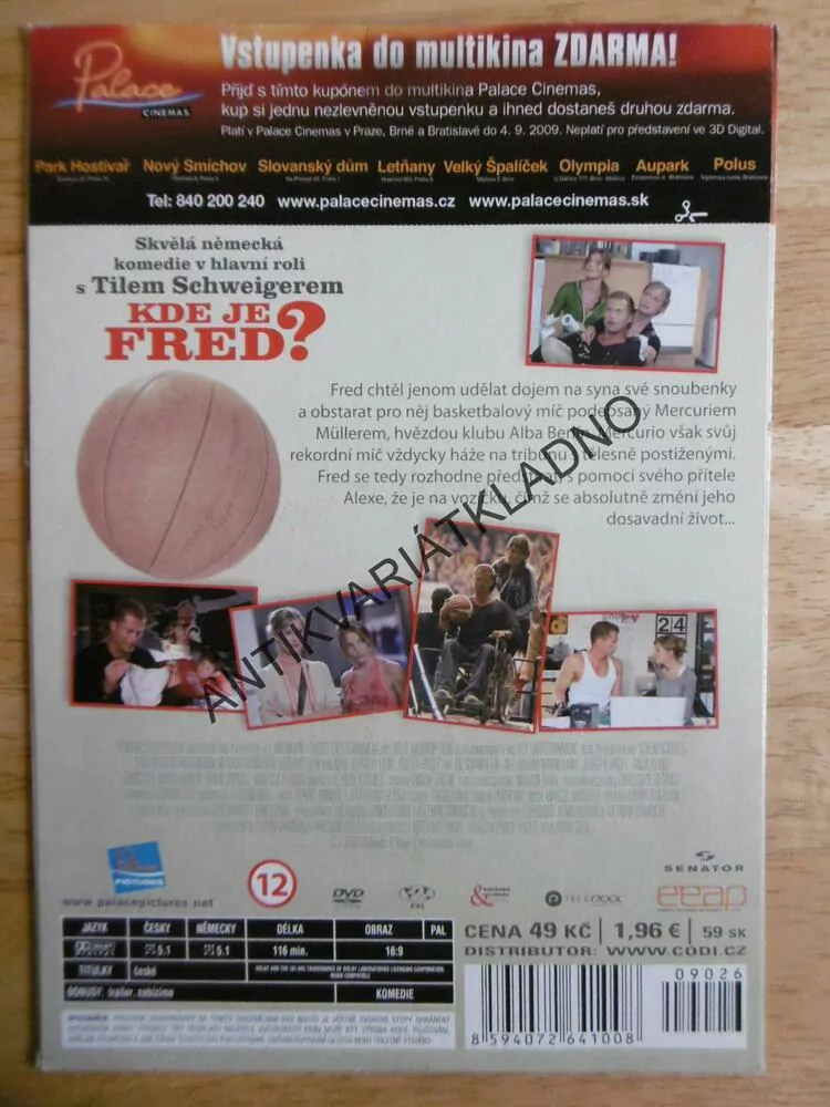 KDE JE FRED?, DVD FILM