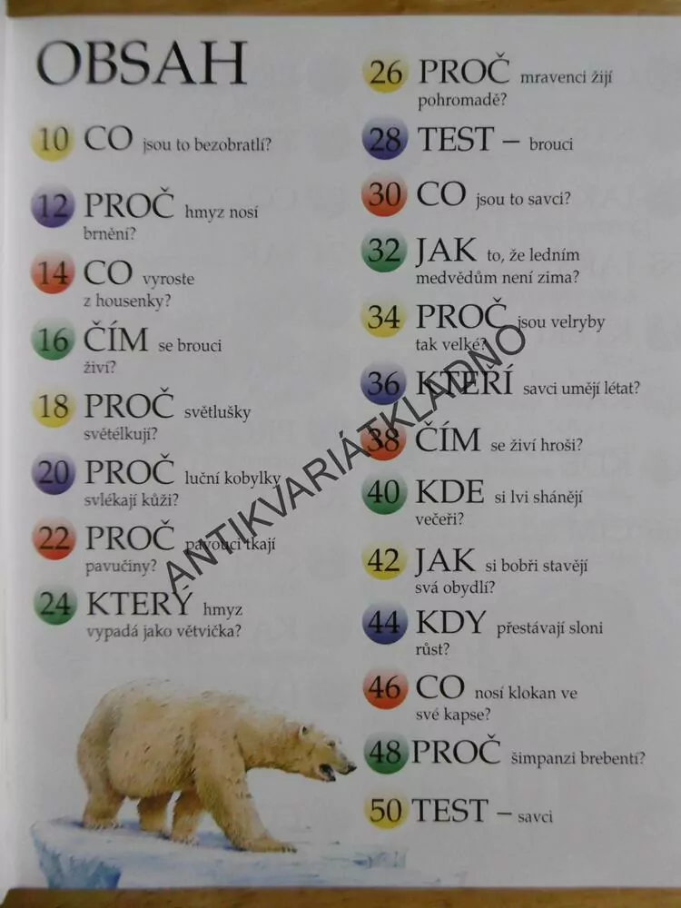 CO JEŠTĚ NEVÍTE O PŘÍRODĚ, KNIHA OTÁZEK A ODPOVĚDÍ, 