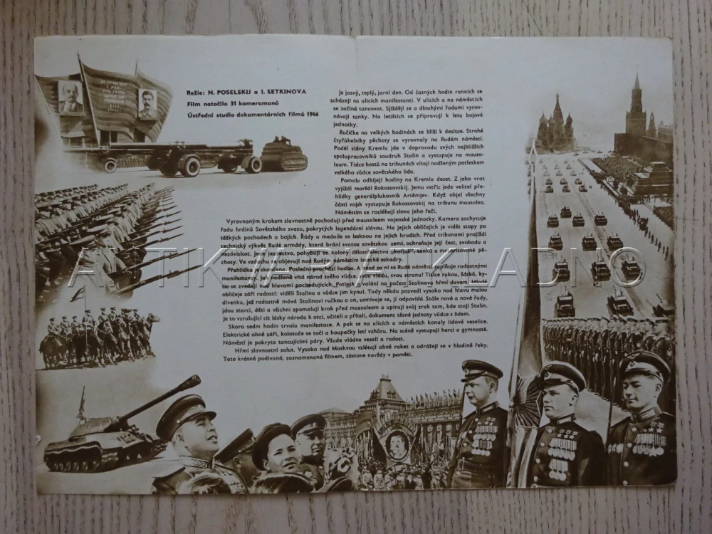 1. MÁJ 1946 V MOSKVĚ, BIO PROGRAM Č. 382