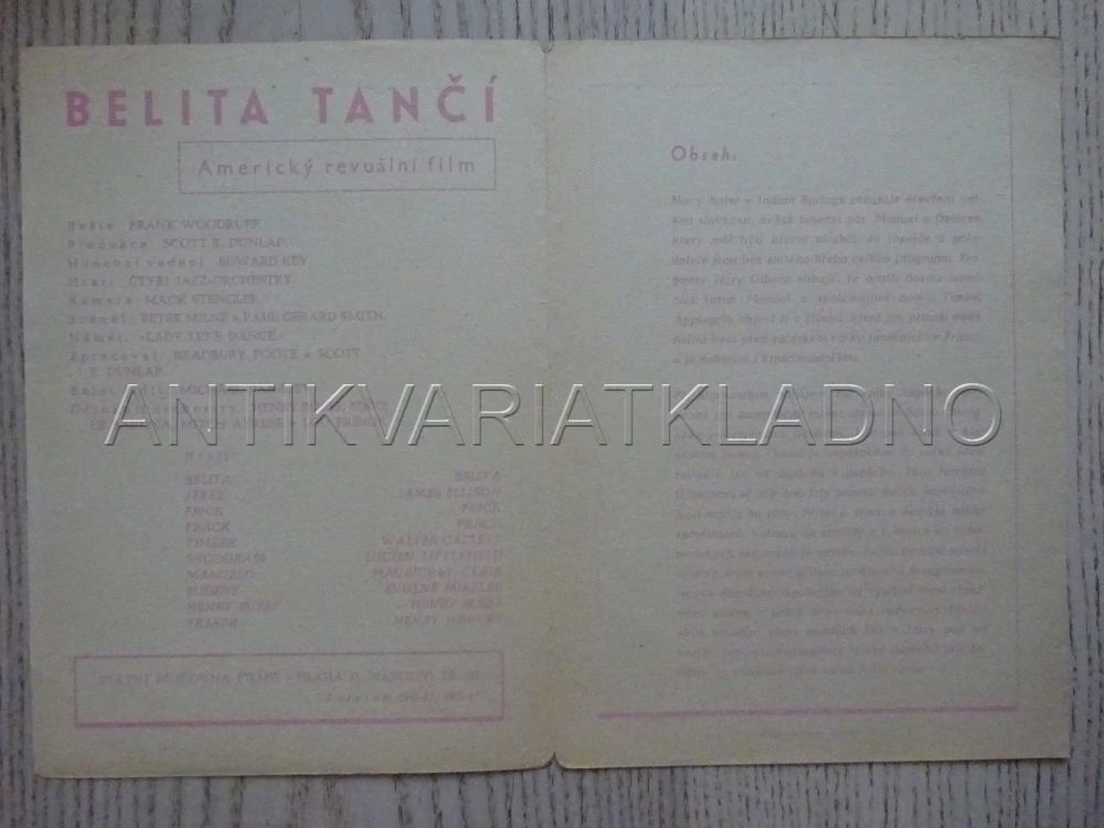 BELITA TANČÍ, BIO PROGRAM Č. 611