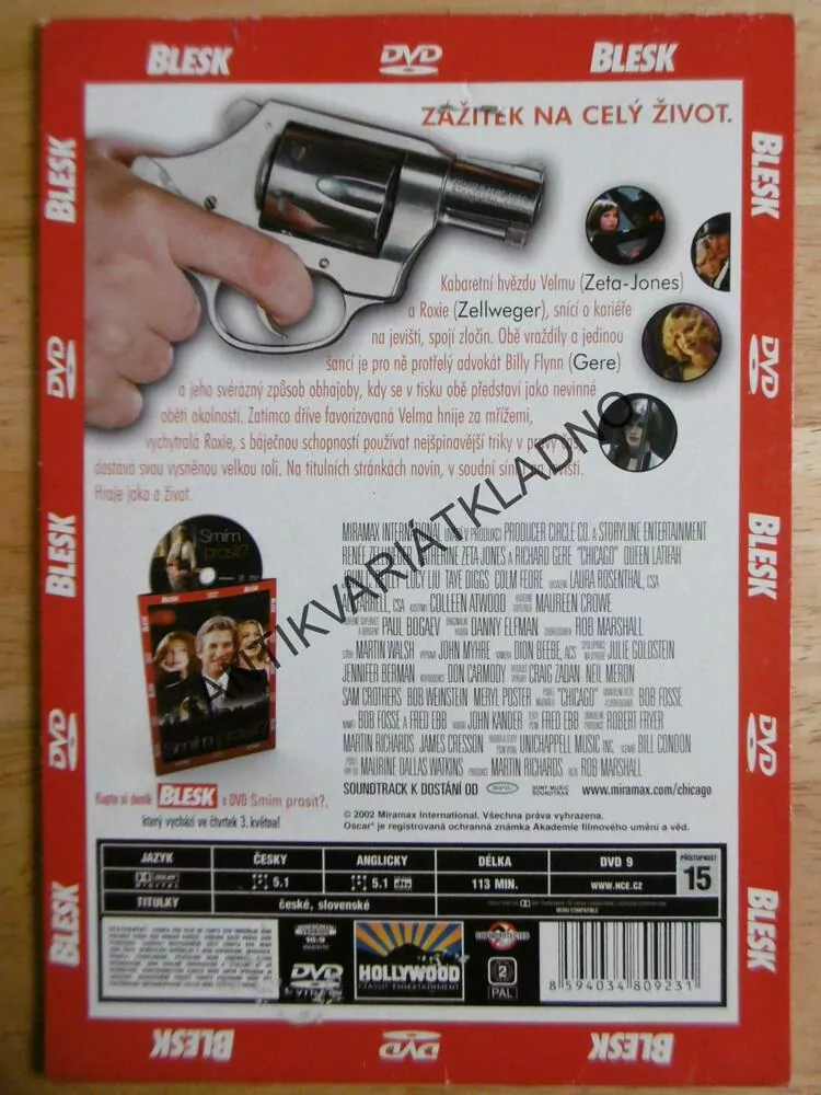 CHICAGO, DVD FILM