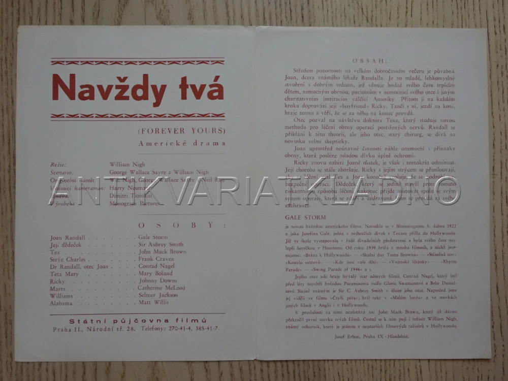 NAVŽDY TVÁ, BIO PROGRAM Č. 630