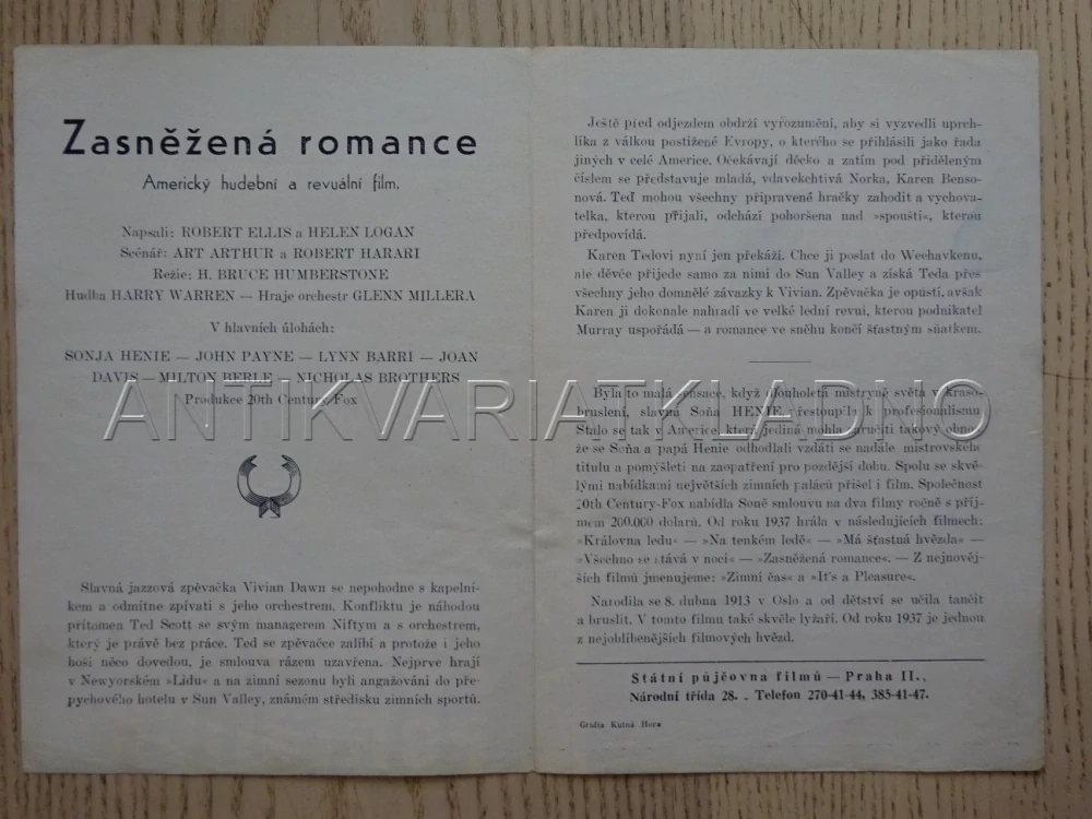 ZASNĚŽENÁ ROMANCE, BIO PROGRAM Č. 637
