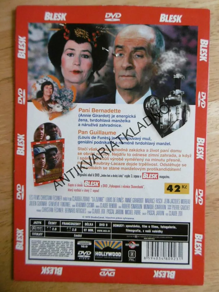 JEDEN HOT A DRUHÝ ČEHÝ, LOUIS DE FUNES, DVD FILM