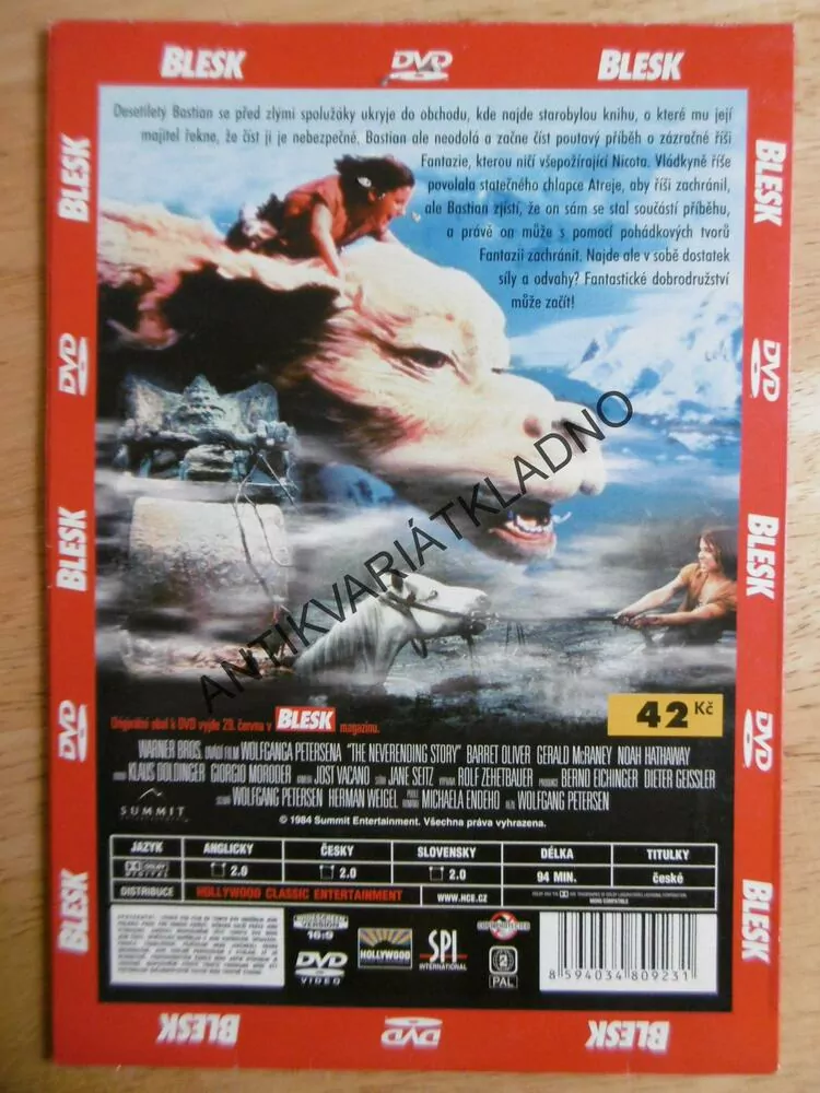 NEKONEČNÝ PŘÍBĚH, DVD FILM
