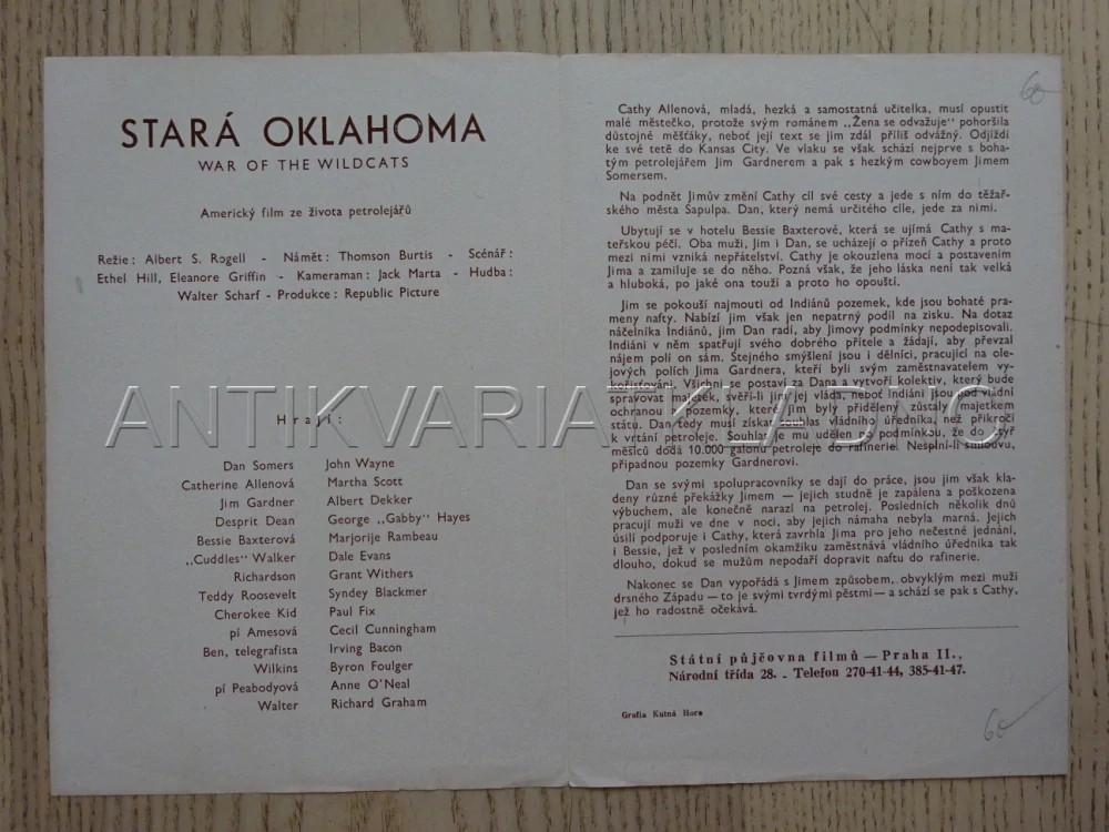 STARÁ OKLAHOMA, J. WAYNE, BIO PROGRAM Č. 669