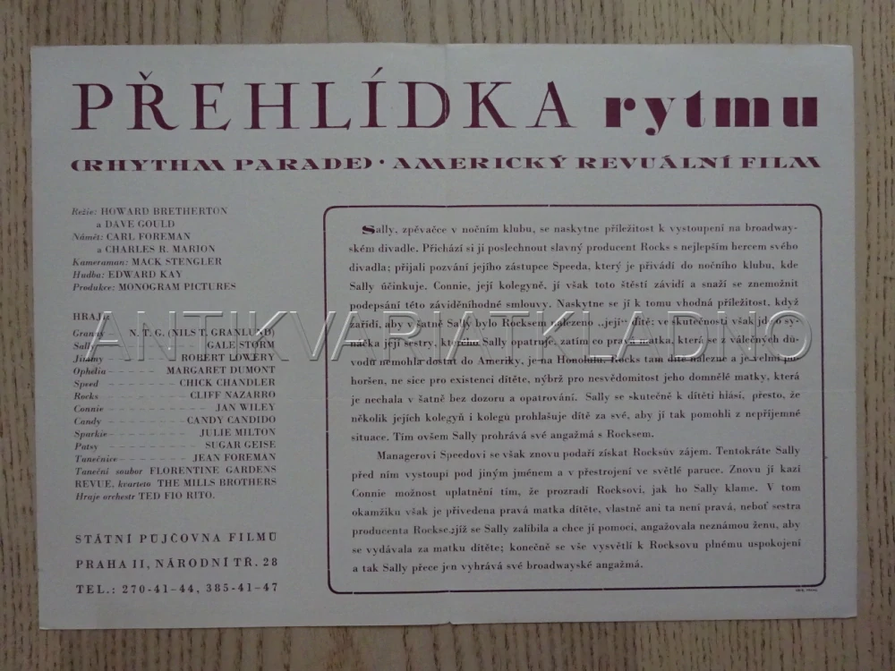 PŘEHLÍDKA RYTMU, G. STORM, BIO PROGRAM Č. 694
