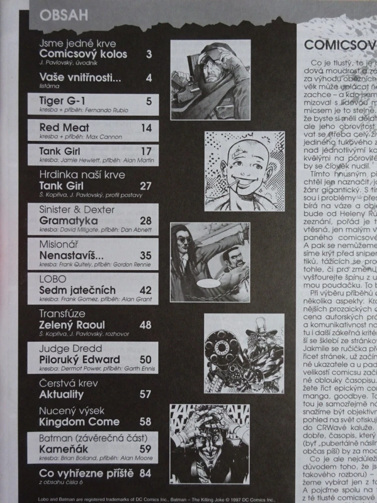 KOMIKS CREW, 5/97, LOBO, JUDGE DREDD, SINISTER A DEXTER, BATMAN