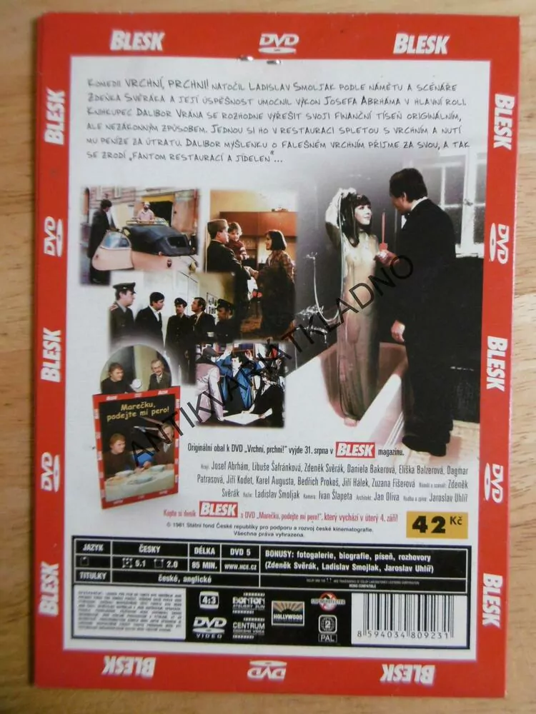 VRCHNÍ PRCHNI!, DVD FILM