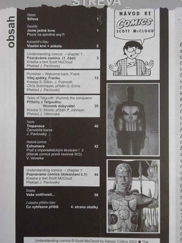KOMIKS CREW, 21/2002, PUNISHER, WUMMB DOBYVATEL, UNDERSTANDING COMICS