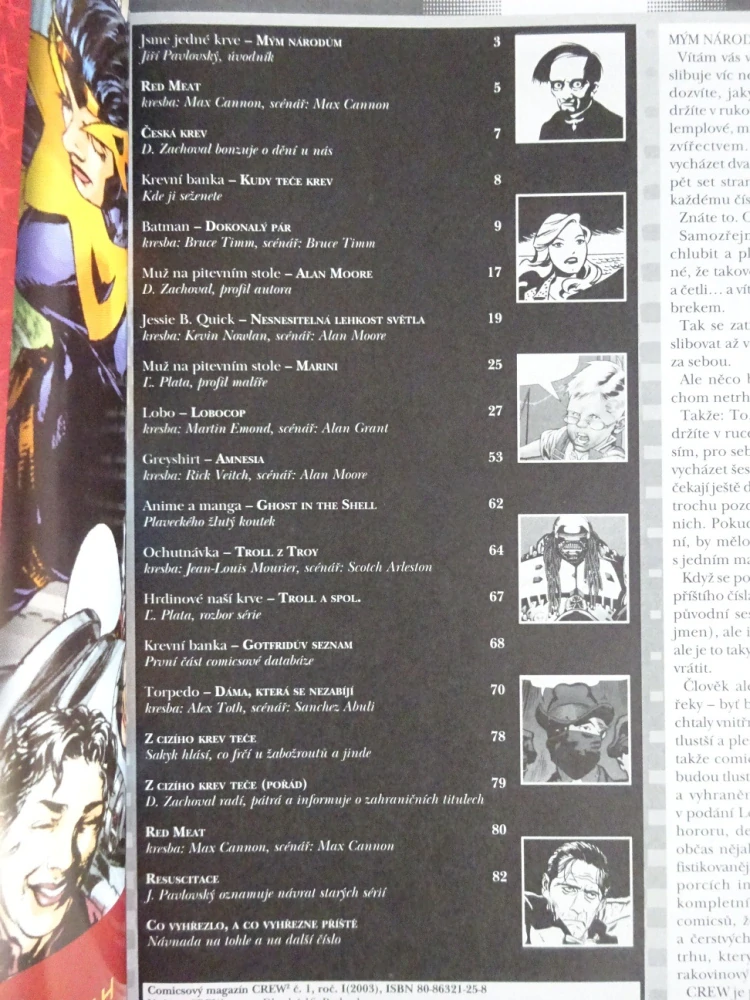KOMIKS CREW 2, 1/2003, RED MEAT, LOBO, GREYSHIRT, TORPEDO