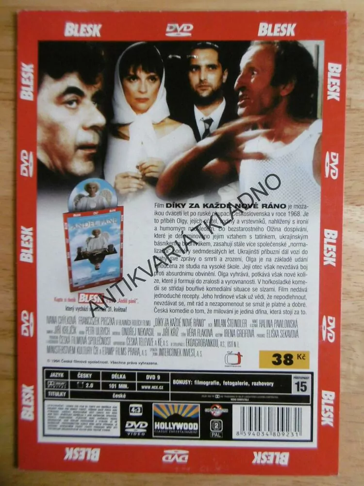 DÍKY ZA KAŽDÉ NOVÉ RÁNO, DVD FILM