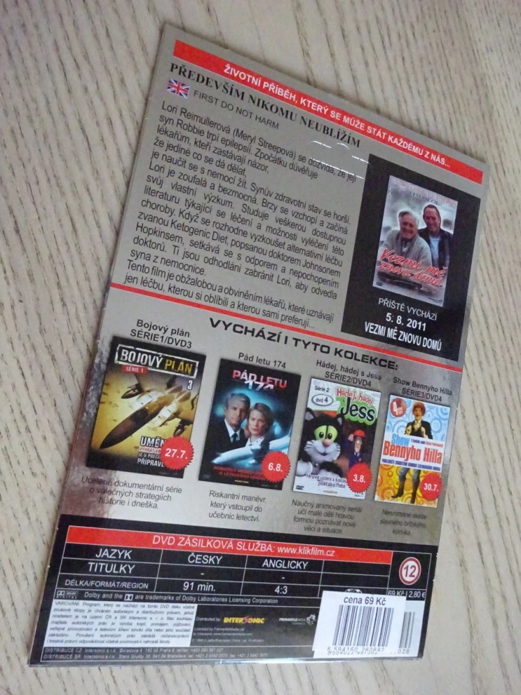 PŘEDEVŠÍM NIKOMU NEUBLÍŽÍM, DVD FILM
