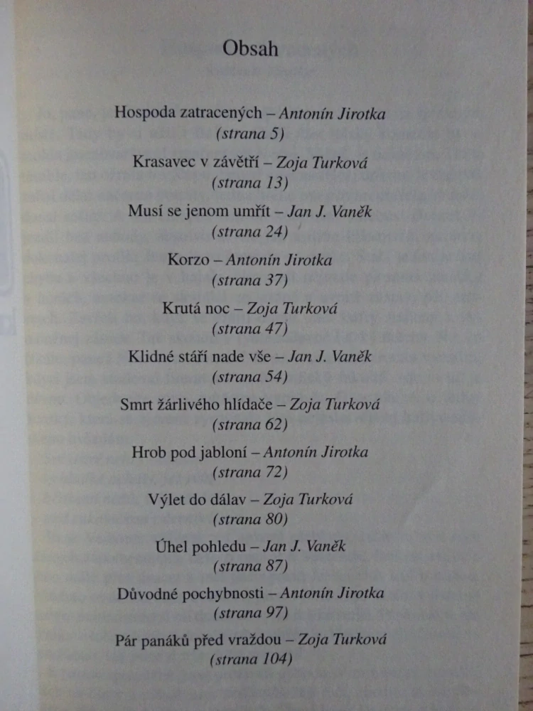 HOSPODA ZATRACENÝCH A DALŠÍ POVÍDKY, **an
