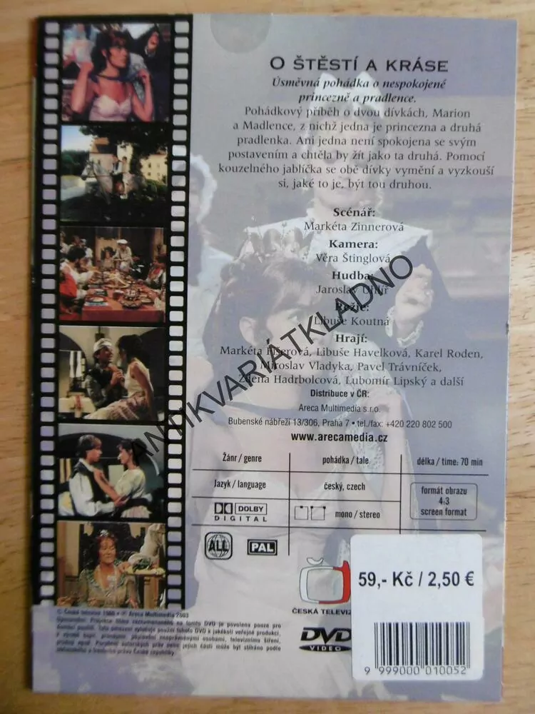 O ŠTĚSTÍ A KRÁSE, DVD FILM 