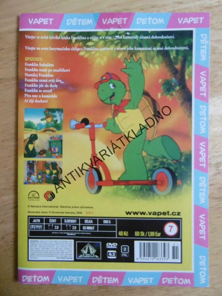 FRANKLIN A JEHO DOBRODRUŽSTVÍ, DVD FILM