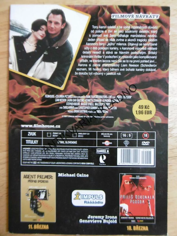 V PODEZŘENÍ, DVD FILM