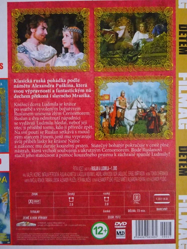 RUSLAN A LUDMILA, DVD FILM