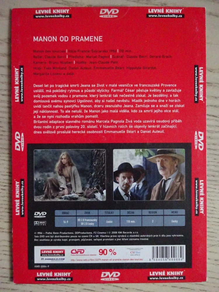 MANON OD PRAMENE, DVD FILM