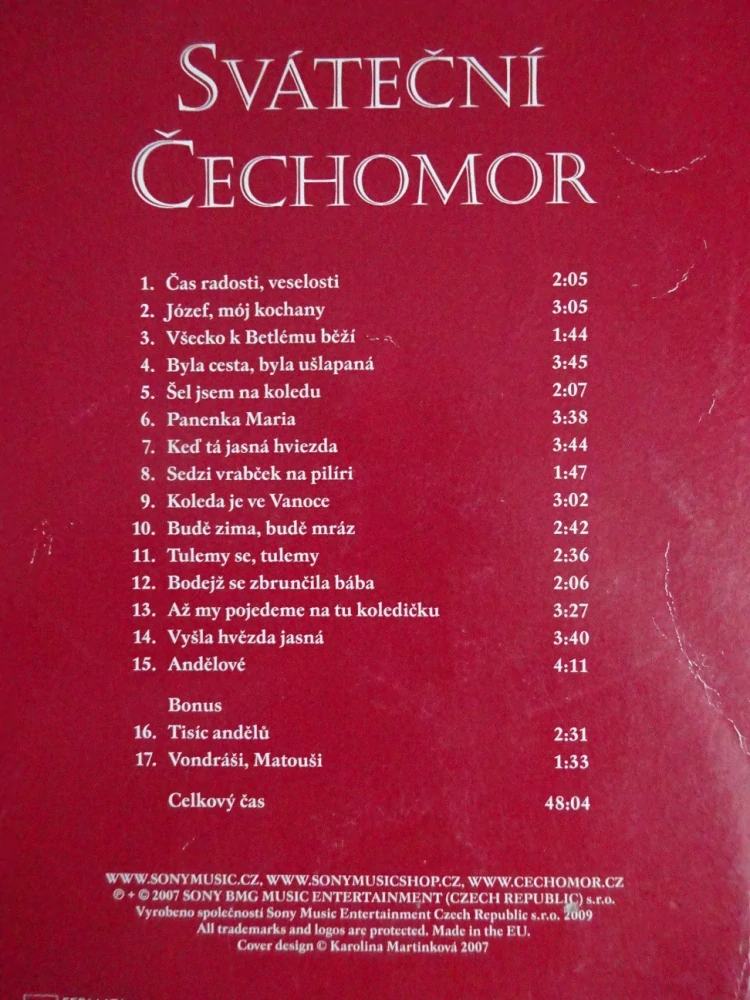 SVÁTEČNÍ ČECHOMOR, CD HUDBA