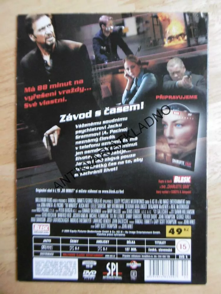 88 MINUT, DVD FILM