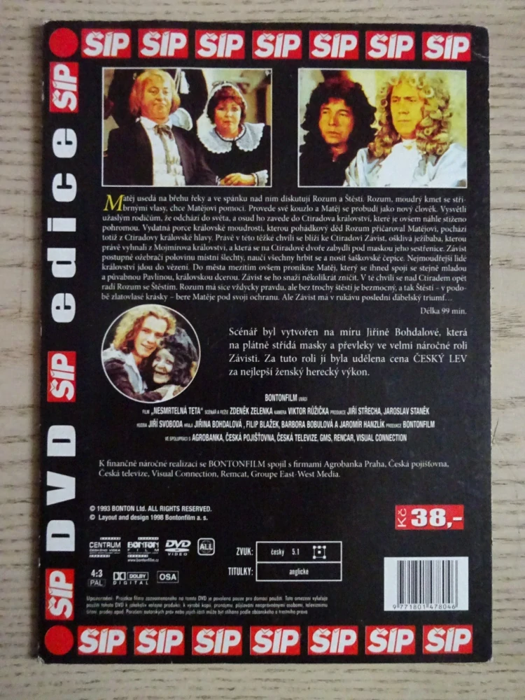 NESMRTELNÁ TETA, DVD FILM 