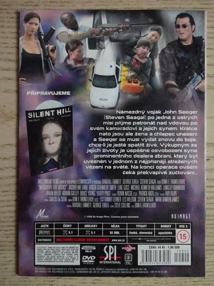 ŽOLDÁCI SPRAVEDLNOSTI, STEVEN SEAGAL,DVD FILM 