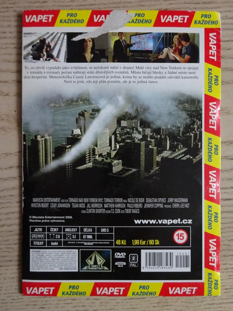 TORNÁDO NAD NEW YORKEM, DVD FILM