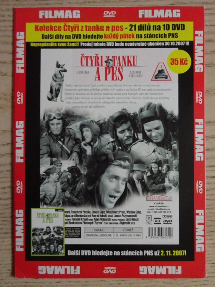 ČTYŘI Z TANKU A PES, DVD FILM ČR
