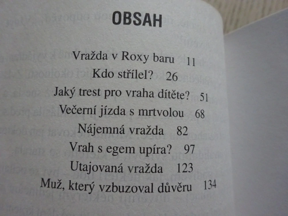 PŘÍBĚHY SKUTEČNÝCH VRAHŮ, MATOUŠEK, **an