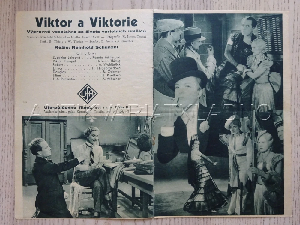 VIKTOR A VIKTORIE, H. THIMIG, BIO PROGRAM Č. 124, 1934