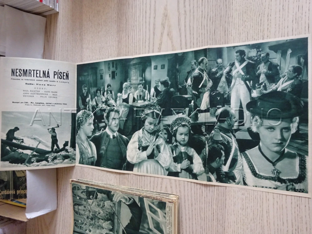 NESMRTELNÁ PÍSEŇ, P. RICHTER, BIO PROGRAM Č. 196, 1934