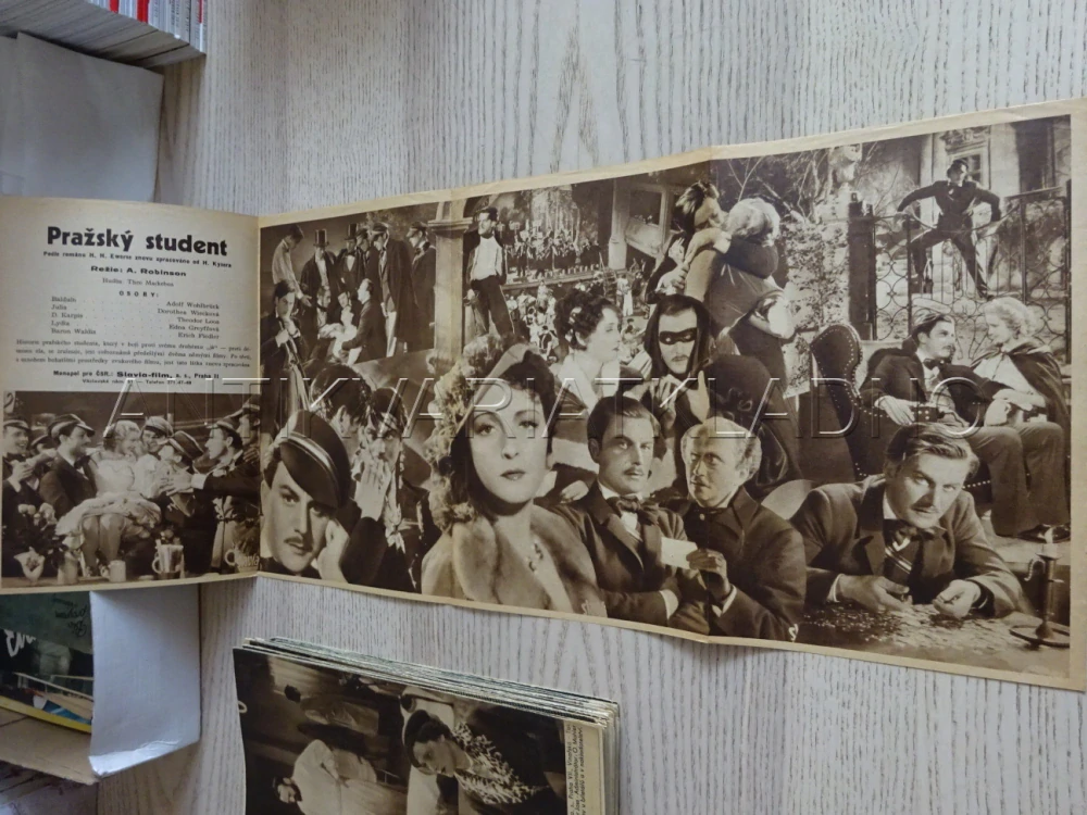 PRAŽSKÝ STUDENT, A. WOHLBRUCK, BIO PROGRAM Č. 322, 1935