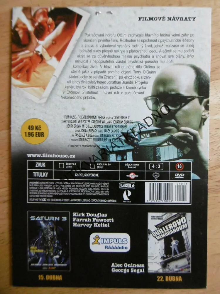 OTČÍM II., DVD FILM