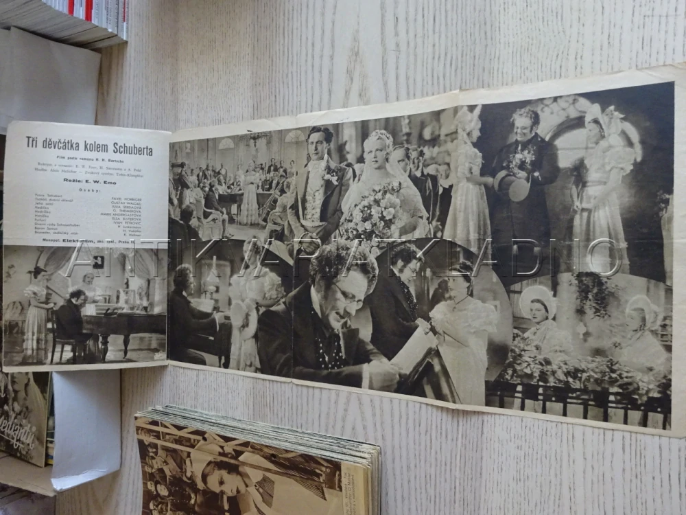 TŘI DĚVČÁTKA KOLEM SCHUBERTA, P. HORBIGER, BIO PROGRAM Č. 382, 1936