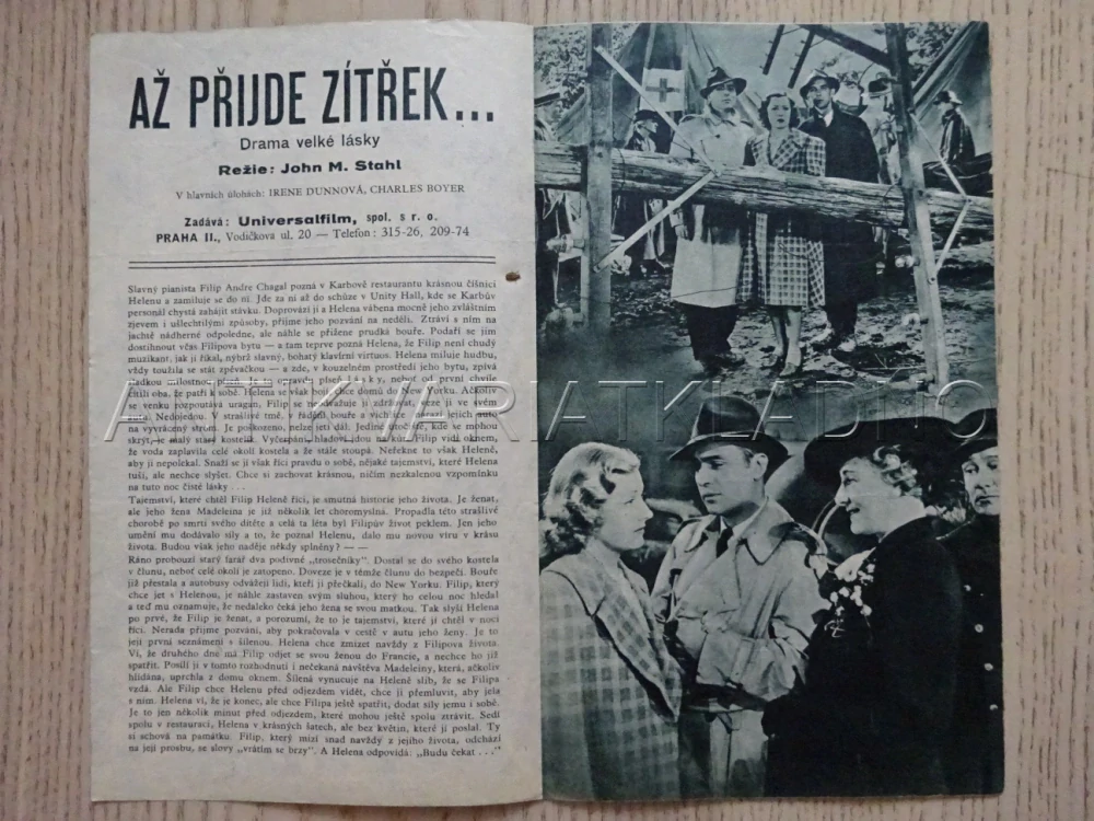 AŽ PŘIJDE ZÍTŘEK, CH. BOYER, BIO PROGRAM BEZ ČÍSLA, 1939?