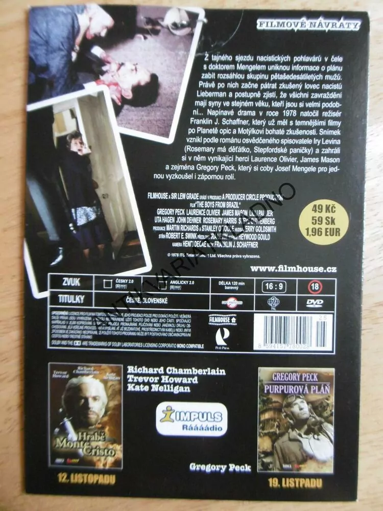 HOŠI Z BRAZÍLIE, DVD FILM