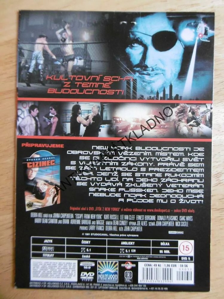 ÚTĚK Z NEW YORKU, DVD FILM