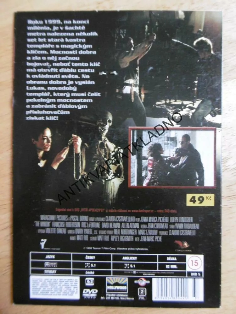RYTÍŘ APOKALYPSY, DVD FILM