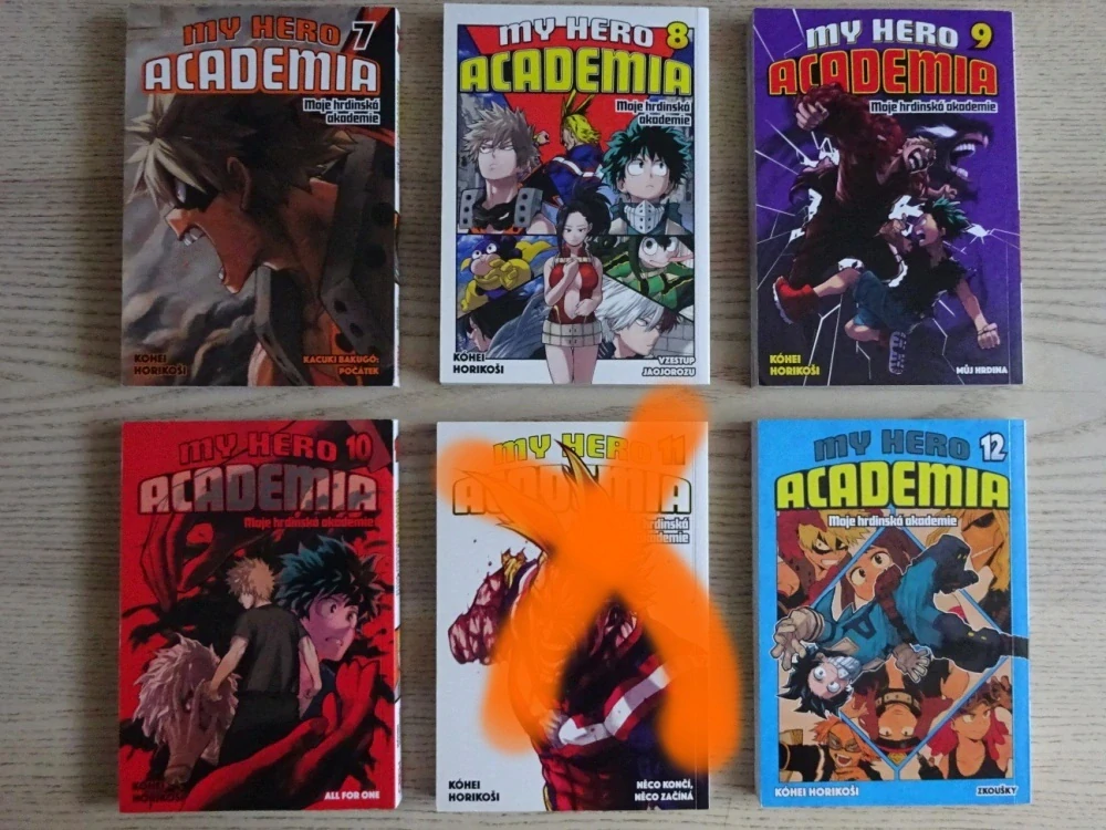 MOJE HRDINSKÁ AKADEMIE 1-18, OBČANSKÁ HLÍDKA, MANGA KOMIKS, chybí č.11. **an