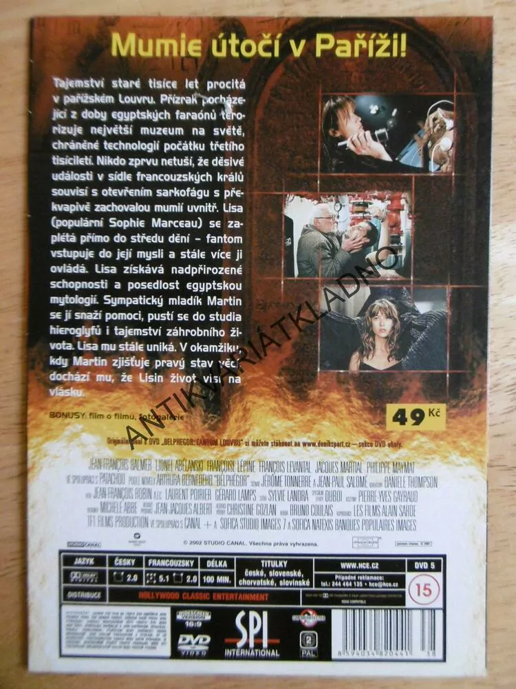 BELPHEGOR, FANTOM LOUVRU, DVD FILM