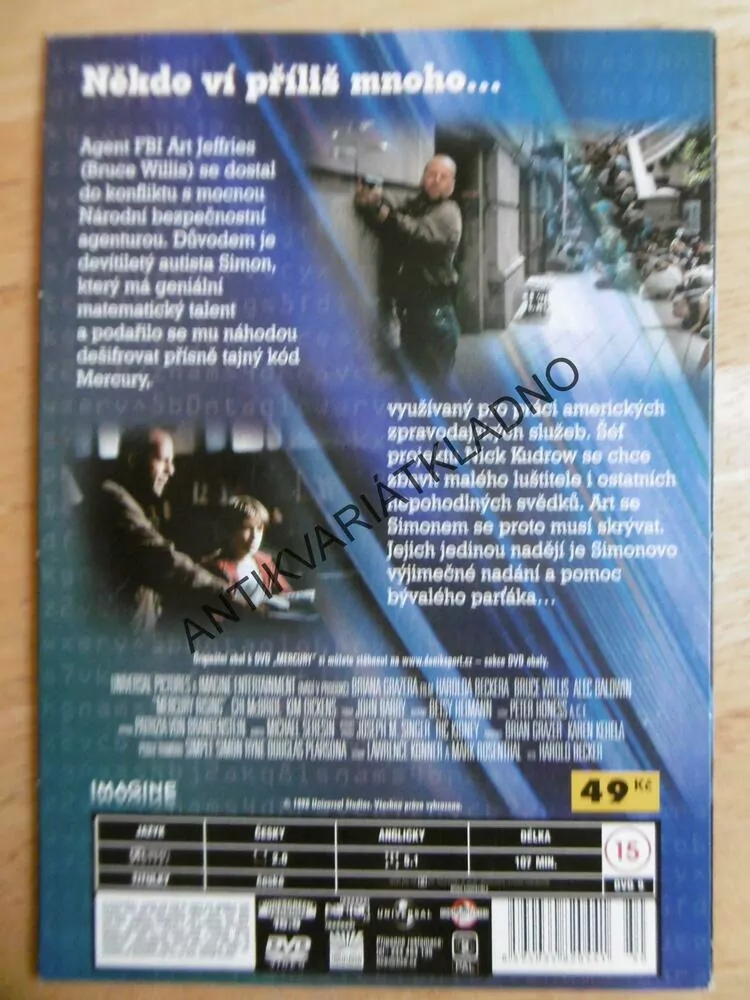 MERCURY, DVD FILM
