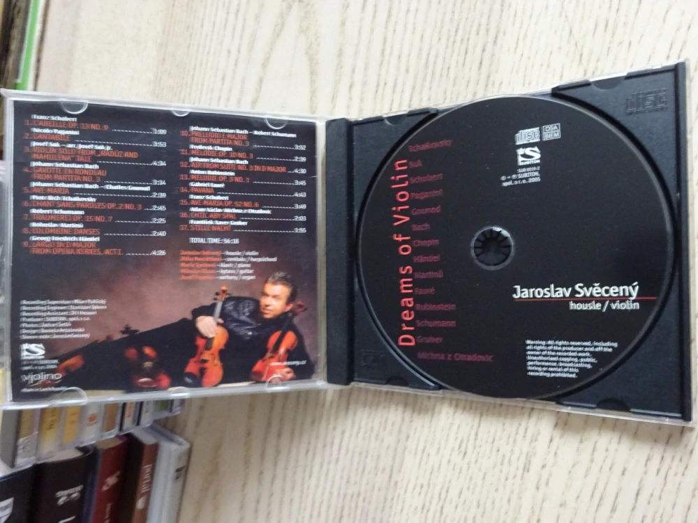 JAROSLAV SVĚCENÝ, DREAMS OF VIOLIN, CD VÁŽNÁ HUDBA