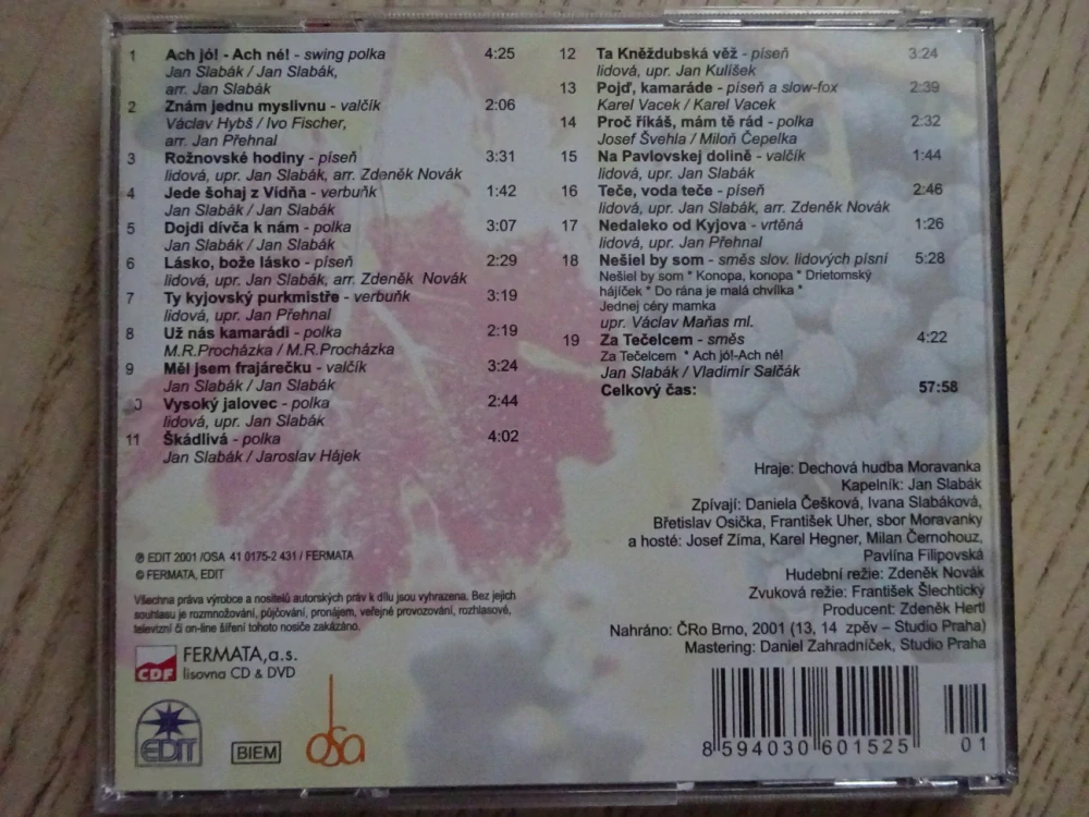 MORAVANKA, SUPER HITY, CD HUDBA