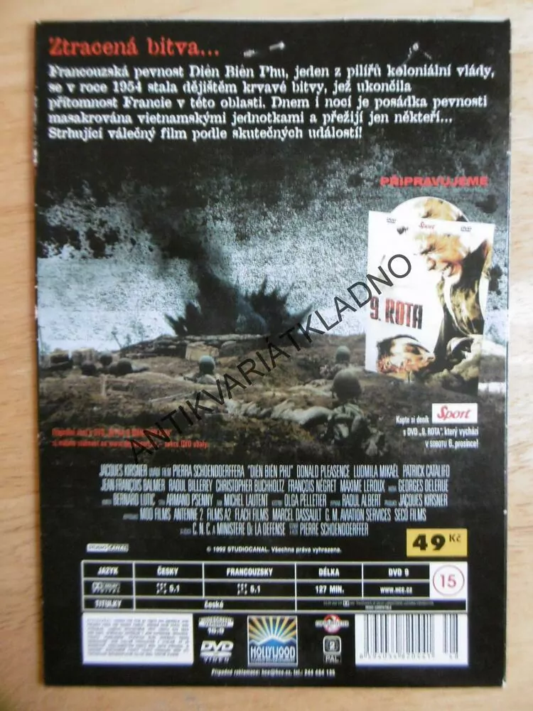 BITVA O DIEN BIEN PHU, DVD FILM