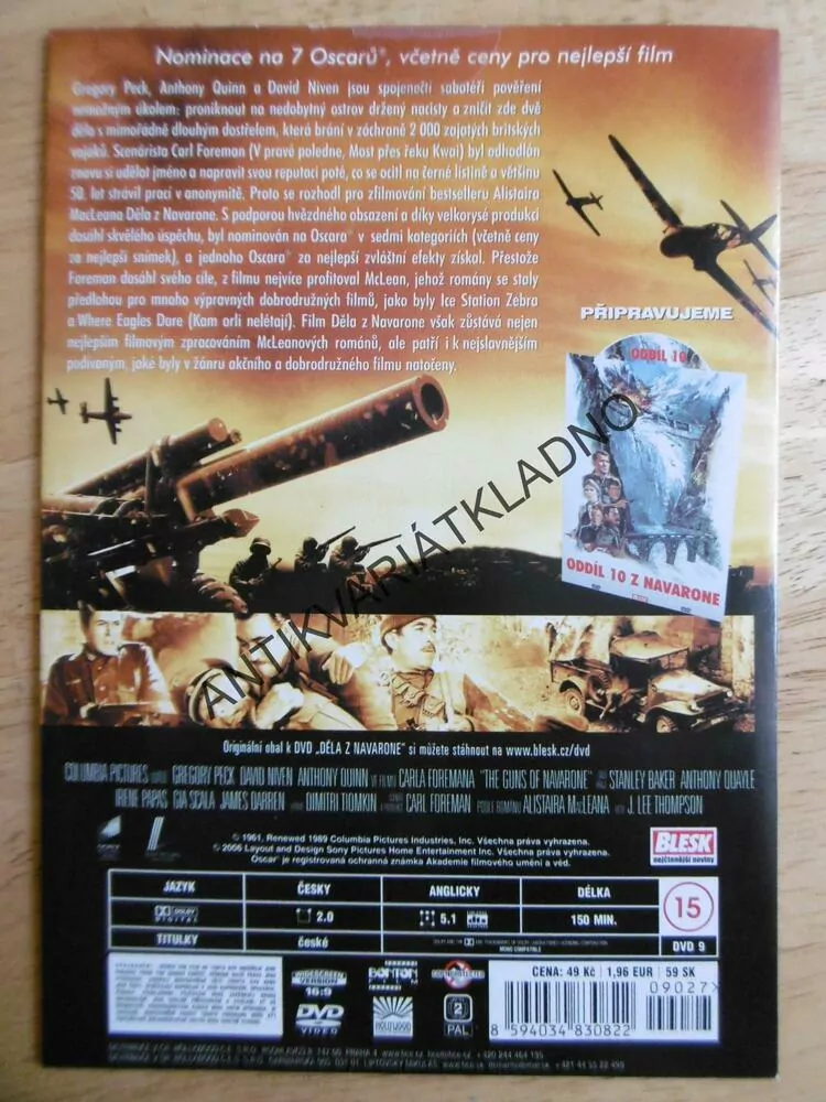 DĚLA Z NAVARONE, DVD FILM